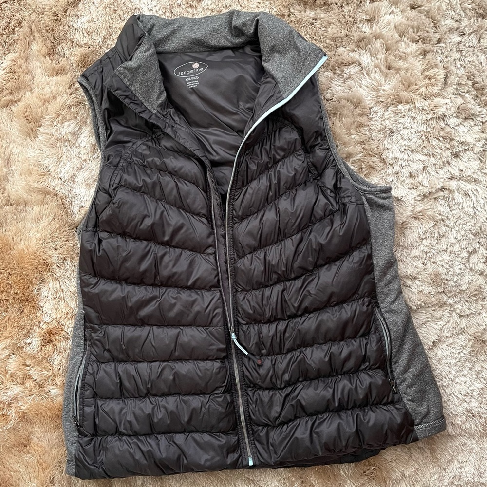 Tangerine women’s duck down vest.